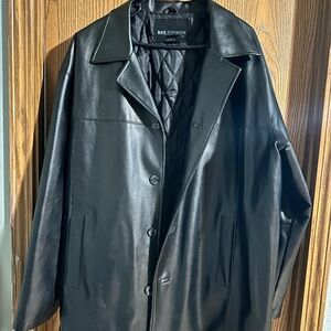BKE men’s Black Leather Jacket